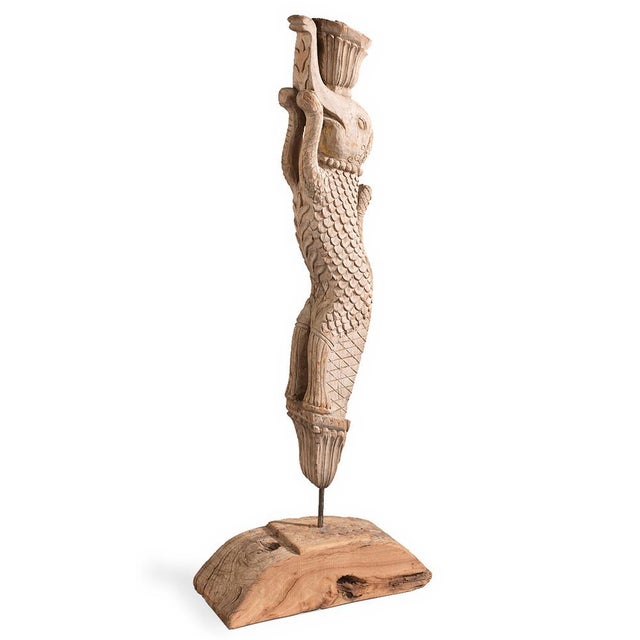 Vintage Indian Yali Carving, 1940s For Sale - Image 6 of 6