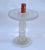 Mid-Century Modern 1980s Murano Attributed Clear Blown Art Glass Round Side Table For Sale - Image 3 of 13
