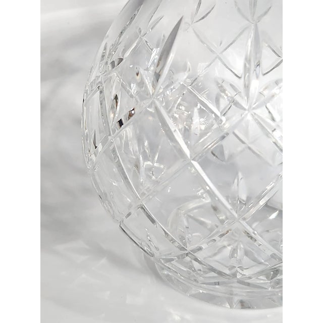 Art Nouveau Early 20th Century Fabergé Round Crystal Vase, Globe Crystal Vase For Sale - Image 3 of 11