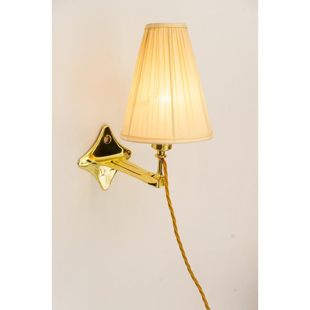 Gold Art Deco Table or Wall Lamp, Vienna, 1920s For Sale - Image 8 of 14