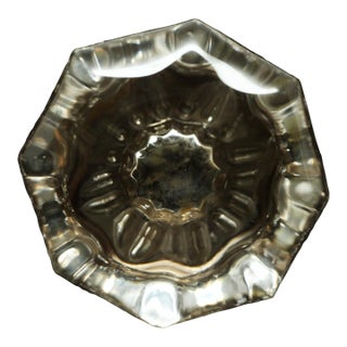 Pair of Small Glass Octagon Door Knobs With Mercury Bullets For Sale