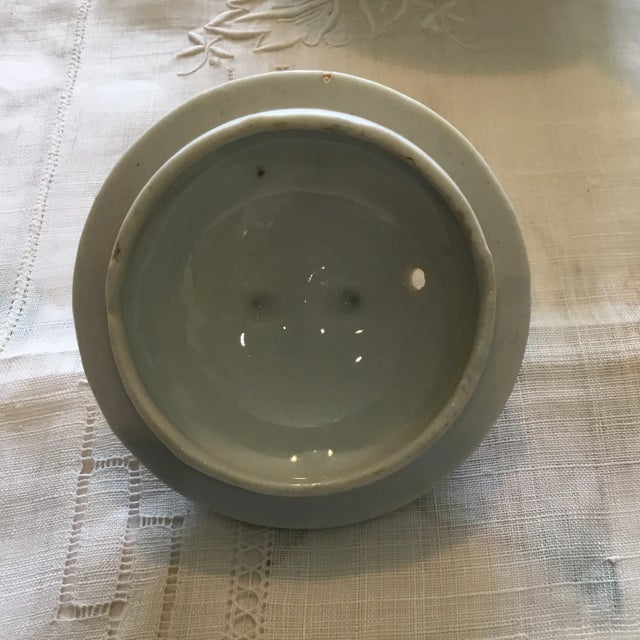 Vintage Hand Painted Ceramic Tea Pot 2 Cups For Sale - Image 9 of 10