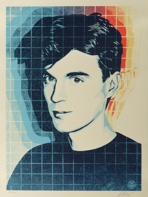Shepard Fairey, Overloading the Grid (David Byrne), Lithograph