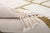 Ivory Architectural Maze Hand-Knotted Moroccan Wool Rug | 11'10" X 8'10" | One of a Kind For Sale - Image 8 of 9
