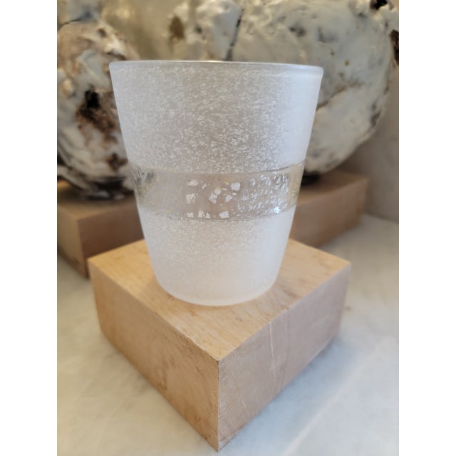 Contemporary Contemporary Japanese Gold Leaf & Silver Leaf Glass Tumbler by Syoichiro Iwasawa - One-of-a-Kind For Sale - Image 3 of 14