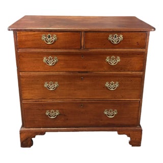 18th Century Mahogany 5-Drawer Chest For Sale