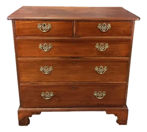 18th Century Mahogany 5-Drawer Chest