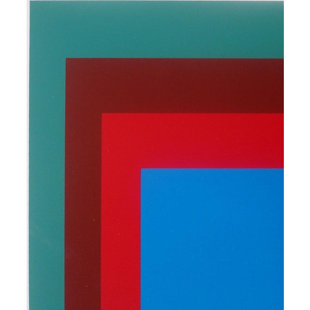 Josef Albers (1888-1976) (after) Homage to the Square: Protected Blue Color silkscreen print On heavy wove paper, 24 x 23...
