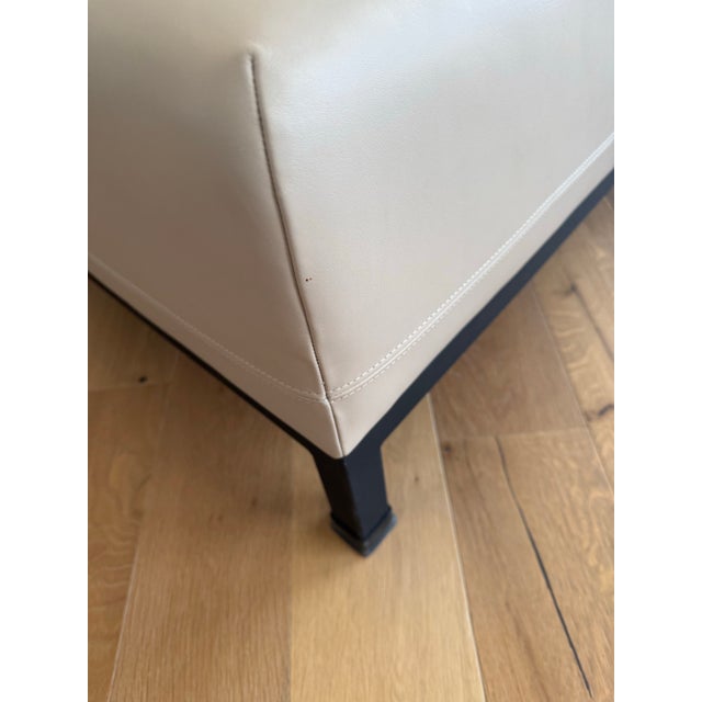 2010s Leather Christian Liaigre Chaise Lounge For Sale - Image 5 of 13