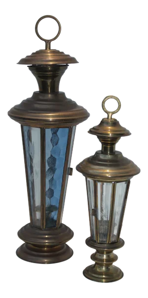 Vintage 1960s Candle Lit Lanterns - Set of 2