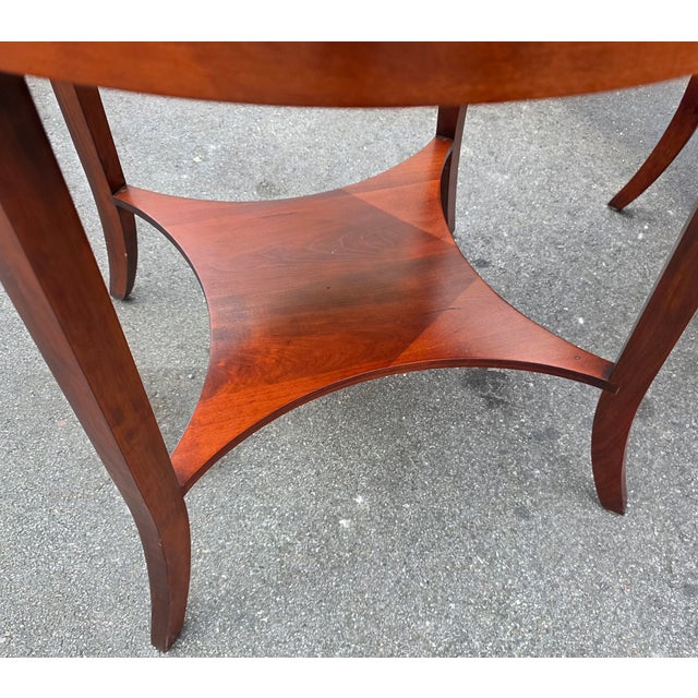 Niermann Weeks Round Parquet Side Tables - Set of 2 For Sale - Image 9 of 15