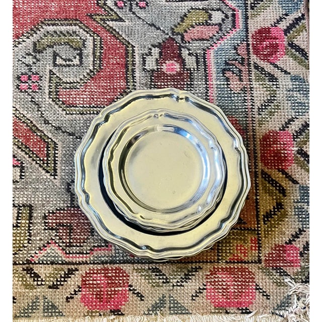 Vintage Wilton Pewter Metalware Dinner & Salad Plates- Set of 8 For Sale In Greenville, SC - Image 6 of 8