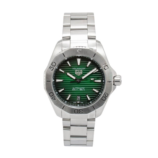 Brand: Tag Heuer Gender: Men's Metal Type: Stainless Steel Length: 8.00 inches Diameter: 40.00 mm Weight: 160.30 grams TAG...