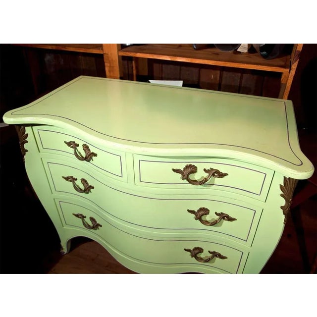1960s 1960s Vintage Chartreuse Commodes- a Pair For Sale - Image 5 of 11