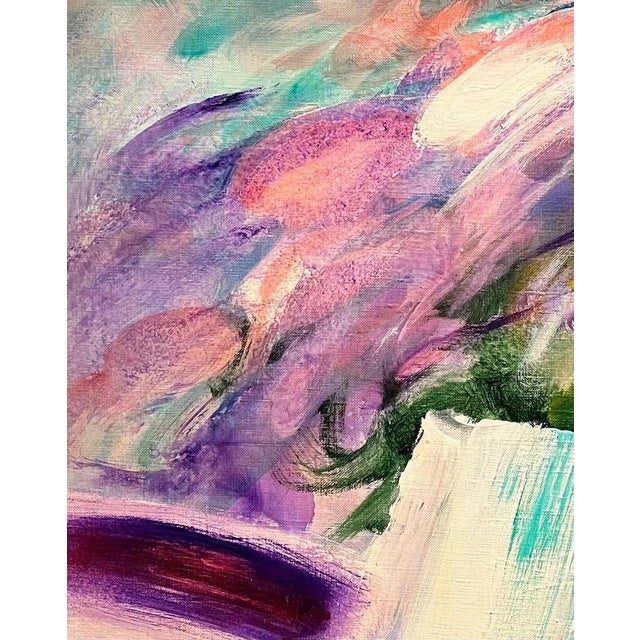 Contemporary Albert Deman, Abstract Composition, Oil on Canvas For Sale - Image 3 of 11