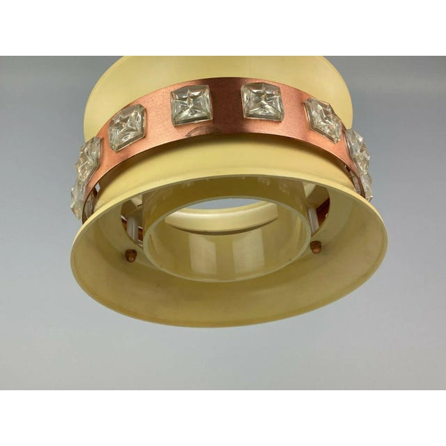 Mid-Century Space Age Pendant Lamp in Metal from VEB For Sale - Image 4 of 10