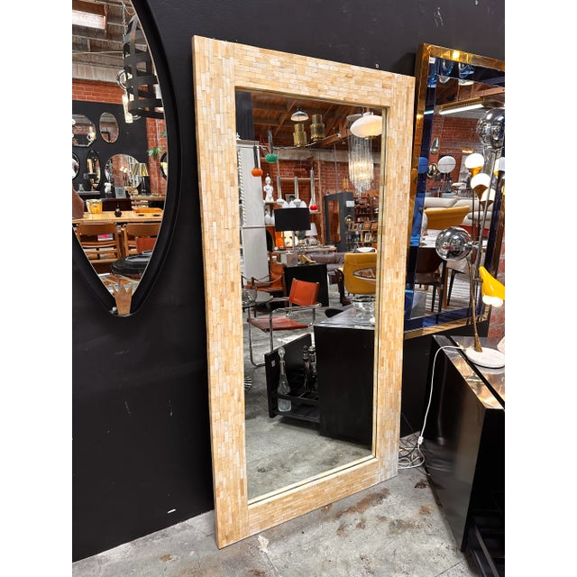 1980s Vintage Italian Oversize Wall Mirror 1980s For Sale - Image 5 of 7