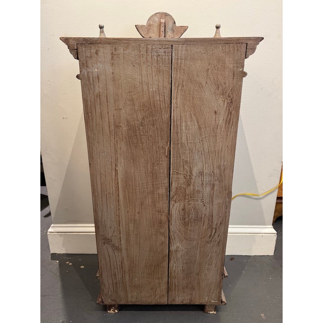 Wood 19th Century Antique Miniature Scandinavian Cupboard For Sale - Image 7 of 8