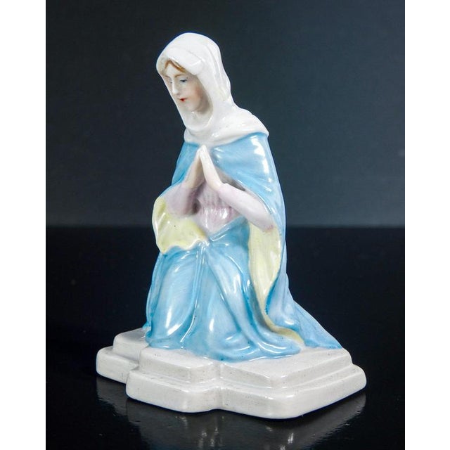 Ceramic German Porcelain Nativity Scene from Kister, Set of 6 For Sale - Image 7 of 18