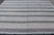 Large Square Scandinavian Flat Weave Rug in Gray, Blue, and Soft Yellow For Sale - Image 4 of 12