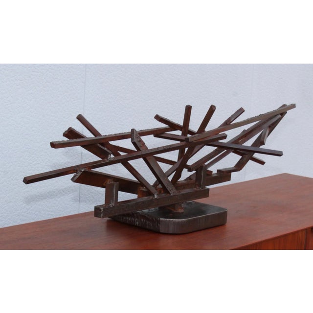 1960s Large Modernist Steel Sculpture For Sale In New York - Image 6 of 13