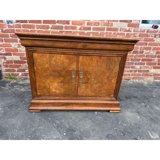 Mid 20th Century Mid 20th Century Henredon Furniture Burlwood Buffet Server For Sale - Image 5 of 16