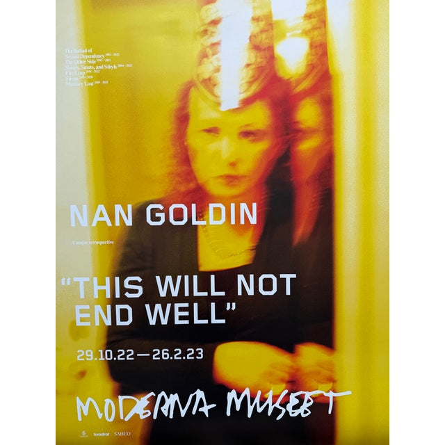 A striking exhibition poster featuring Self Portrait at New Year's Eve by internationally acclaimed American photographer...