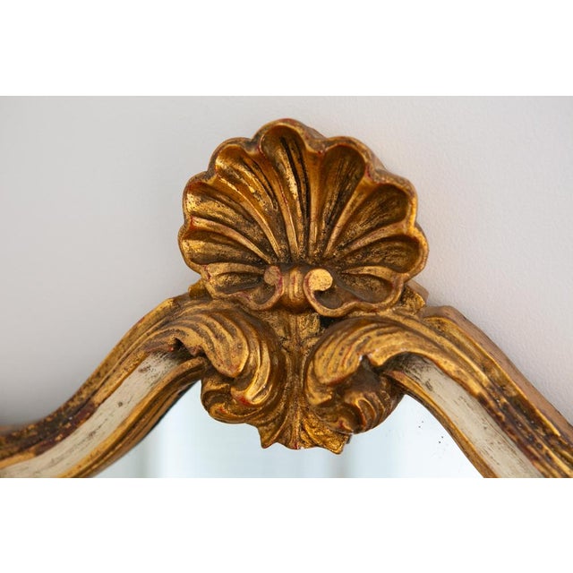 Rococo Rococo Vintage Gold Gilt Wall Mirror For Sale - Image 3 of 5