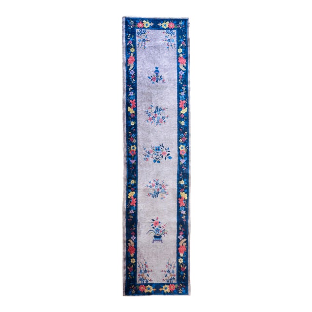 1920s Vintage Chinese Art Deco Runner For Sale