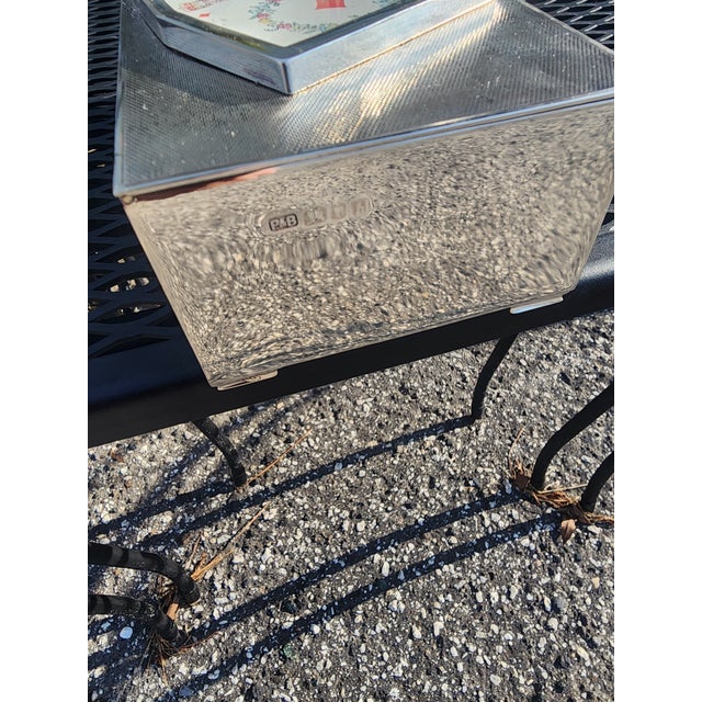 Sterling Silver Bridge Playing Card Box For Sale In Jacksonville, FL - Image 6 of 6