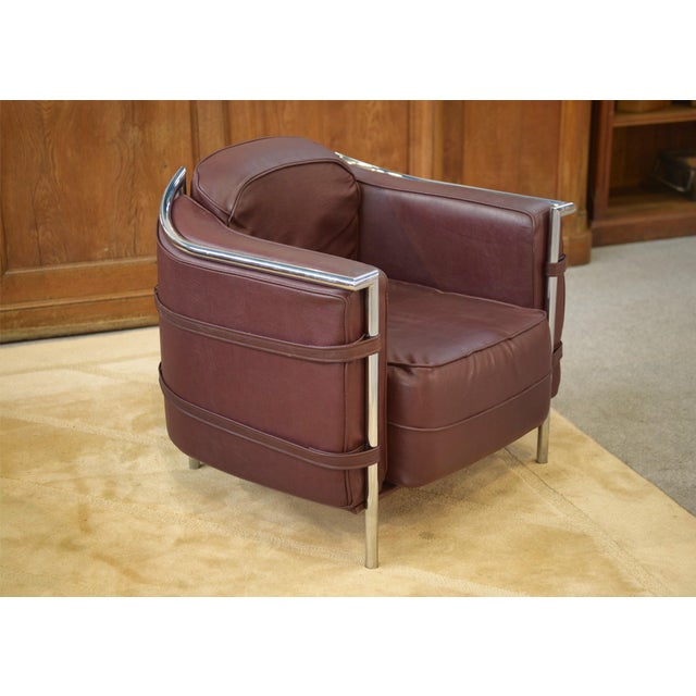 Textile Armchairs in the style of Le Corbusier, 1970s, Set of 2 For Sale - Image 7 of 12