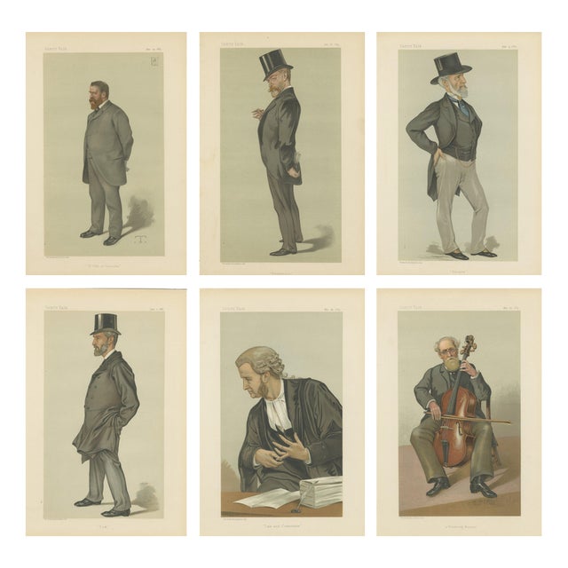 Unknown, Parliament & Society, 1883, Paper, Set of 6 For Sale