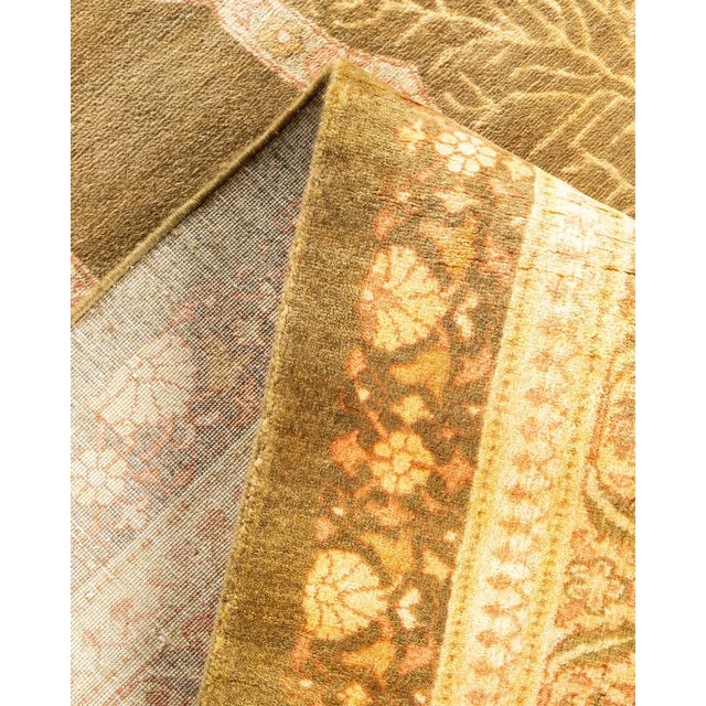 Mogul, One-of-a-Kind Hand-Knotted Area Rug - Green, 8' 2" x 10' 2" For Sale In New York - Image 6 of 8