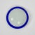 1970s Mid-Century Italian Round Blue and White Murano Glass Sconce, 1970s For Sale - Image 5 of 18
