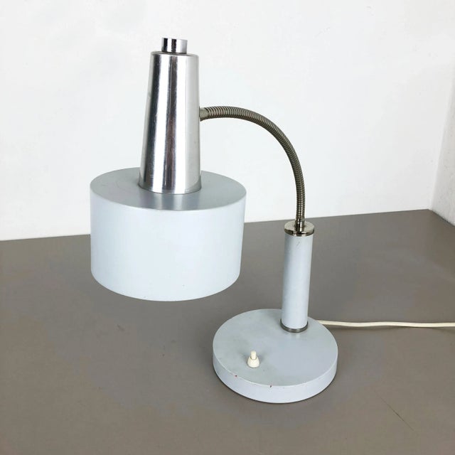 Contemporary German Modernist Metal Table Light attributed to SIS Lights, 1960s For Sale - Image 3 of 15