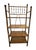 Wood Antique Bamboo Form Etagere Four Shelf Bookcase Circa 1920s For Sale - Image 7 of 8