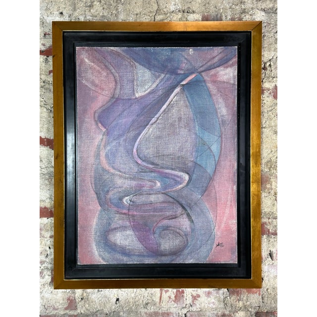 Abstract Face, 1981, Oil on Canvas, Framed For Sale - Image 9 of 9
