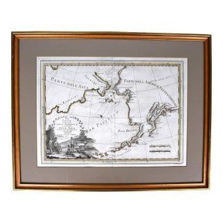 Le Coste Nord Ovest Dell' America E Nord Est Dell' Asia Delineate Sulle Ultime Osservazioni Del Cp. Cook. 1798 For Sale