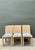 Wood Vintage Woven Rattan Dining Chairs in Quadrille For Sale - Image 7 of 18