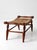 Wood Vintage Early American Rush Seat Bench Stool For Sale - Image 7 of 17