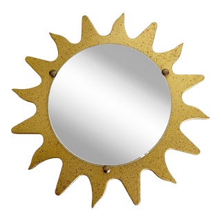 Midcentury Sun Wall Light For Sale