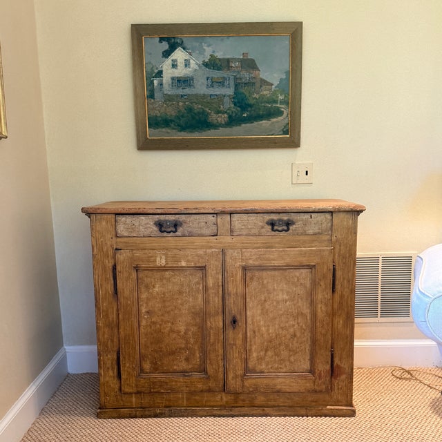 Antique Pine Chest A beautiful anchor to any room, this rustic chest provides age and character in grand scale. Believed...