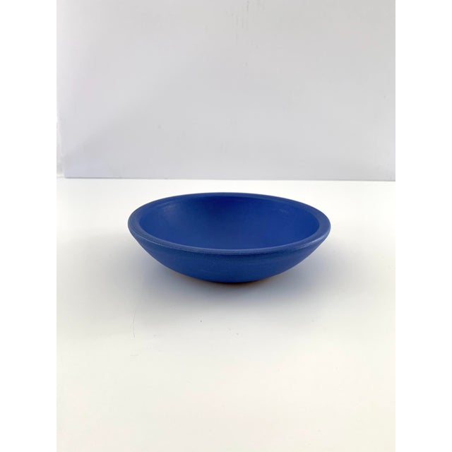 Electric Blue Artisan Ceramic Bowl by Dina No For Sale - Image 11 of 11