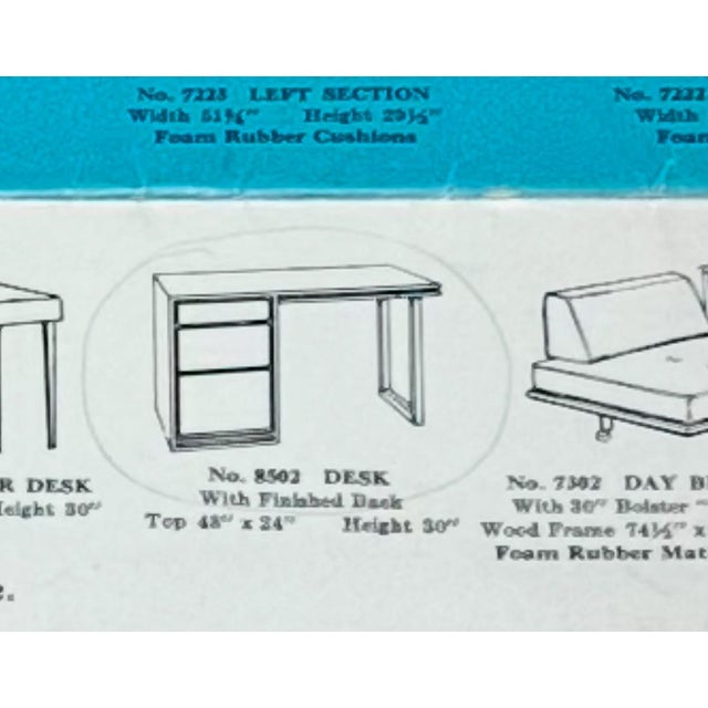 1950s Conant Ball Mid Century ModernMates Solid Birch Desk For Sale - Image 12 of 12
