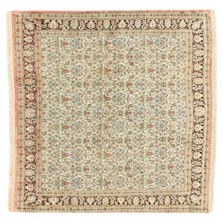 Vintage Silk Rug, 1960s For Sale