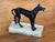19th Century 19th Century Metal Greyhound on Onyx Base For Sale - Image 5 of 5