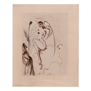 Salvador Dali, The Faithful Angels, 1964, Woodcut For Sale