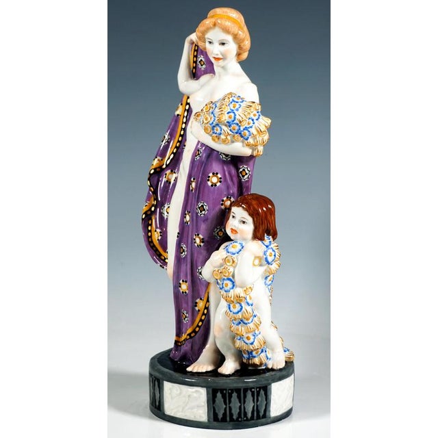Large Art Nouveau Figurine by Emmerich Oehler for Meissen, 1913 For Sale - Image 6 of 8