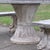 Gray Garden Set with Table and Two Benches, Set of 3 For Sale - Image 8 of 13