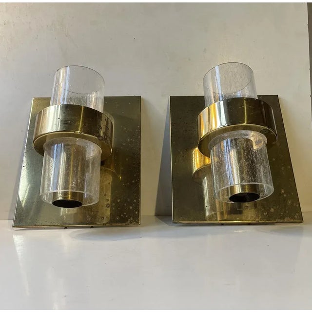 Scandinavian Modern Maritime Brass Sconces by Jonas Hidle for Høvik Verk, 1970s, Set of 2 For Sale - Image 9 of 9